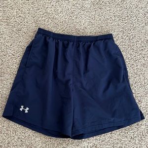 Men’s Under Armour navy blue athletic shorts size L